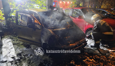 Szem&eacute;lyg&eacute;pj&aacute;rmű &eacute;gett Kecskem&eacute;ten