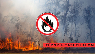 Szerd&aacute;t&oacute;l m&aacute;r az eg&eacute;sz orsz&aacute;gra kiterjed a tűzgy&uacute;jt&aacute;si tilalom
