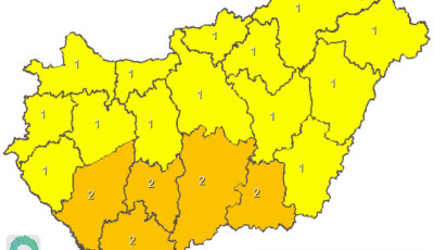 Az eg&eacute;sz orsz&aacute;gra kiadt&aacute;k a figyelmeztet&eacute;st - Z&aacute;porok, zivatarok, m&eacute;g j&eacute;geső is j&ouml;het