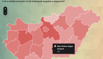 Elk&eacute;sz&uuml;lt Magyarorsz&aacute;g Boldogs&aacute;gt&eacute;rk&eacute;pe - B&aacute;cs-Kiskunban boldogabbak az emberek, mint 1 &eacute;vvel ezelőtt