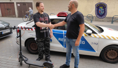 Kecskem&eacute;ten tal&aacute;lt&aacute;k meg a Kiskunf&eacute;legyh&aacute;z&aacute;n eltűnt rollert