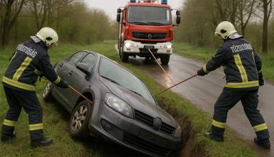 Szem&eacute;lyg&eacute;pkocsi hajtott &aacute;rokba Orgov&aacute;ny hat&aacute;r&aacute;ban &eacute;s Dunapataj t&eacute;rs&eacute;g&eacute;ben is