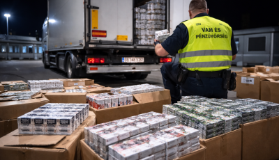 26.000 sz&aacute;l csemp&eacute;sz cigarett&aacute;val bukott le a sofőr