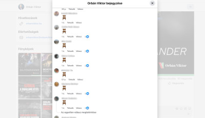 T&ouml;bb sz&aacute;z &uuml;res sz&eacute;k emojit posztoltak Orb&aacute;n Facebook-bejegyz&eacute;seihez