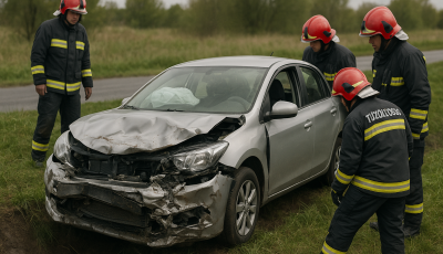 &Aacute;rokba hajtott egy g&eacute;pj&aacute;rmű Apostagon