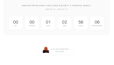 Elindult a nemvagyunkafronton.hu - Sz&aacute;ml&aacute;l&oacute; mutatja, mi&oacute;ta nem vitt minket h&aacute;bor&uacute;ba Magyar P&eacute;ter