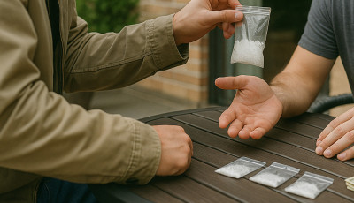 Krist&aacute;lyt &aacute;rultak egy kiskunmajsai teraszon